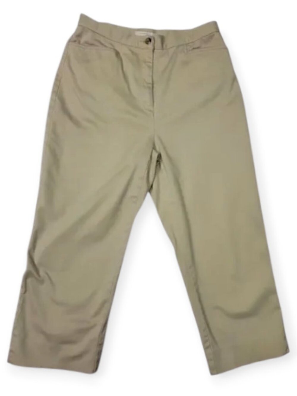 Jones Sport Capri Pants Women’s Size 4 Khaki Tan Stretch Cropped
